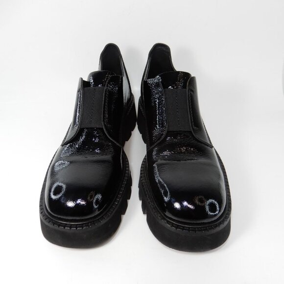 PEDRO GARCIA Silvia Platform Loafers Size 41 11 Black Patent Leather NEW - Picture 8 of 15